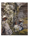 The White Parasol, 1914 Giclee Print by Hilda Fearon