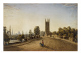 Magdalen Bridge, Oxford, 1859 Giclee Print by William Turner