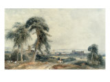 Horse and Rider on the Road near Kenilworth, Warwickshire Giclee Print by Peter De Wint