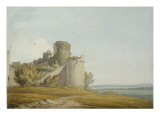 Caldicot Castle, Monmouthshire, 1797 reproduction procédé giclée par John White Abbott