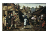 The Egg Dance, c.1620 Giclee-trykk av Pieter Breugel the Younger The Egg Dance, c.1620 Giclee-trykk av Pieter Breugel the Younger