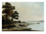 The Gare Loch Near Shandon Looking Down the Loch, 1827 Giclee Print by John Knox