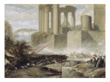 The Battle of the Rats against the Weasels, after the Fables of La Fontaine Giclee Print by Alexandre Gabriel Decamps
