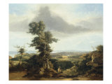 Landscape at Pevensey Bay, Looking Towards Beachy Head Giclee Print by George Vincent