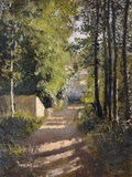 Allee sous-bois en Normandie, 1882 reproduction procédé giclée par Gustave Caillebotte
