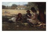 Reading in the Shadow Giclee Print by Kay William Blacklock