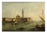 Venice, the Island of San Secondo Giclee Print by Giacomo Guardi
