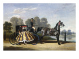 Entering a Coach in a Lakeside Park reproduction procédé giclée par Alfred Frank De Prades
