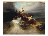 Smugglers Fighting off Exise Men, 1851 Giclee Print by Henry Perlee Parker