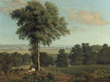Landscape with a Distant View of Oxford Giclée-Druck von William Turner