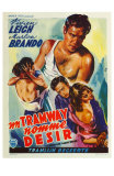 A Streetcar Named Desire, Belgian Movie Poster, 1951 Posters