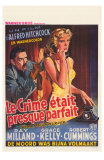 Dial M For Murder, Belgian Movie Poster, 1954 Posters