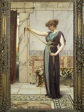 A Pompeian Lady, 1891 reproduction procédé giclée par John William Godward