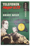 Dial M For Murder, Danish Movie Poster, 1954 Póster