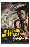 Earth vs. the Flying Saucers, German Movie Poster, 1956 Prints