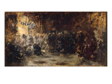 Church Interior Giclee Print by Salvador Sanchez Barbudo