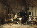The Highland Gamekeeper's Home, 1839 Giclee Print by Thomas Sidney Cooper