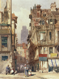 Street Scene in Rouen Giclee Print by Thomas Shotter Boys