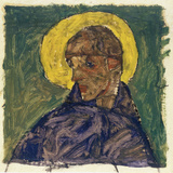 Kopf eines Heiligen (Head of a Saint), c.1913 Giclee-vedos tekijänä Egon Schiele Kopf eines Heiligen (Head of a Saint), c.1913 Giclee-vedos tekijänä Egon Schiele