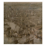 The Rhinebeck Panorama of London (St. Pauls Cathedral) Giclee Print