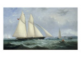 The Schooner Yacht 'Cambria', 188 Tons, Racing off Ryde, 1868 Giclee Print by Arthur Wellington Fowles