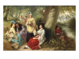Woodland Flowers, 1873 Giclee-trykk av Thomas Brooks Woodland Flowers, 1873 Giclee-trykk av Thomas Brooks