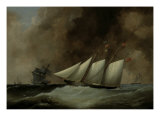 The Esmeralda under Full Sail, 1846 Giclee Print by Nicholas Matthew Condy