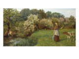 Poll the Milkmaid, c.1872 Giclee Print by Arthur Hughes