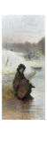 Adjusting her Skate Giclee Print by Paul Louis Delance