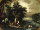 The Garden of Eden Giclee Print by Jan Breugel the Elder