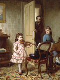 A Rehearsal on the Sly, 1875 reproduction procédé giclée par Ernest Gustave Girardot
