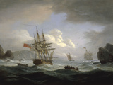 Plymouth Sound, 1829 Giclee Print by Thomas Luny