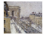 L'Arc de Triomphe, Paris France reproduction procédé giclée par Gustave Loiseau