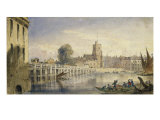 Putney Bridge and Church from near the Old Swan, Fulham reproduction procédé giclée par Joseph Murray Ince