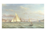 The Yacht 'Aron' Winning the Opening Cruise of the Clyde Yacht Club, 1871 Giclee Print by William Clark