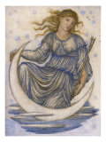 Luna Giclee Print by Edward Coley Burne-Jones