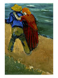 Eglogue En Provence - Un Couple D'Amoureux, 1888 reproduction procédé giclée par Vincent van Gogh