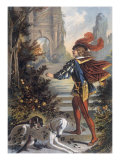 Sleeping Beauty: The Prince Approaches the Enchanted Castle reproduction procédé giclée par Jouvet 