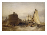 Entrance to the Port of Le Havre, 1845 Giclee Print by William Callow