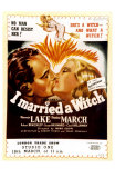 I Married a Witch, UK Movie Poster, 1942 Julisteet