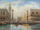 La Piazza San Marco, Venice, 1864 Giclee Print by Salomon Corrodi