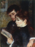 Couple lisant, 1877 Giclee Print by Pierre-Auguste Renoir