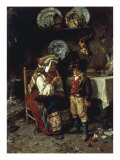 The Broken Fruit Dish, 1874 Giclee Print by Michele Cammarano