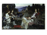 Saint Cecilia Lámina giclée por John William Waterhouse