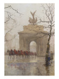 Hyde Park Corner, with Household Cavalry, 1918 Giclee Print by Rose Maynard Barton