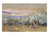 Corfu from Vonista, 1856 Giclee Print by Edward Lear