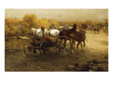 Off to Market Giclee Print by Alfred von Wierusz-Kowalski
