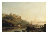 A View of Heidelberg and the River Neckar reproduction procédé giclée par Francois Antoine Bossuet