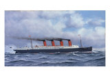 The Liner 'Lusitania', 1908 Giclee Print by Antonio Jacobsen