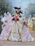 The Masked Ball (18th century costumes) Giclée-Druck von Georges Clairin